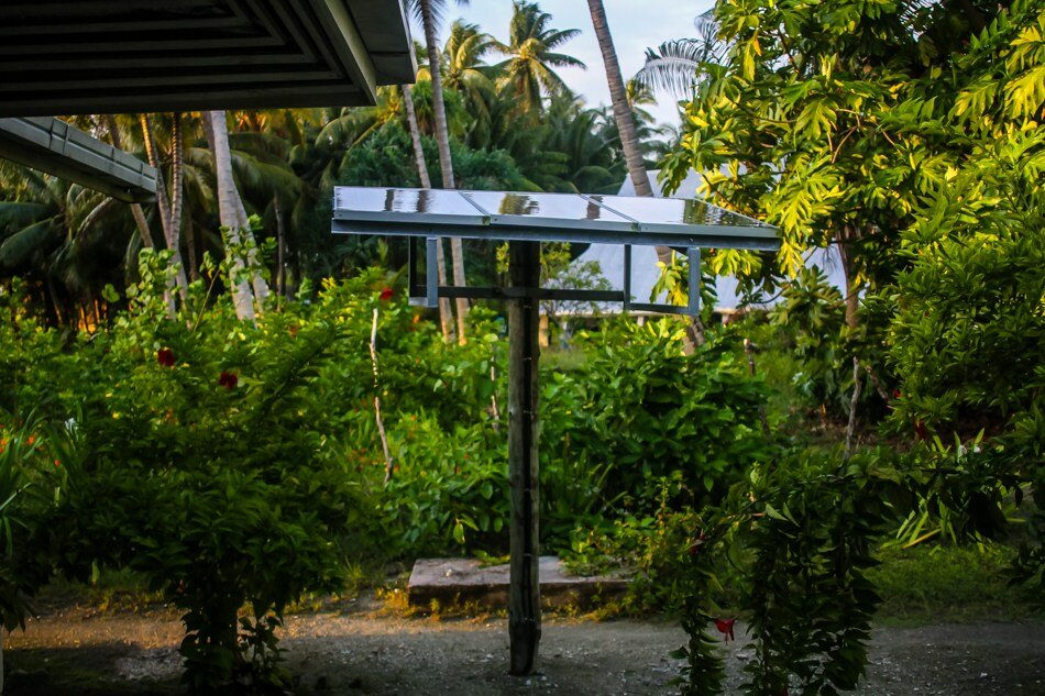 A solar panel in Kiribati.Mike Ives