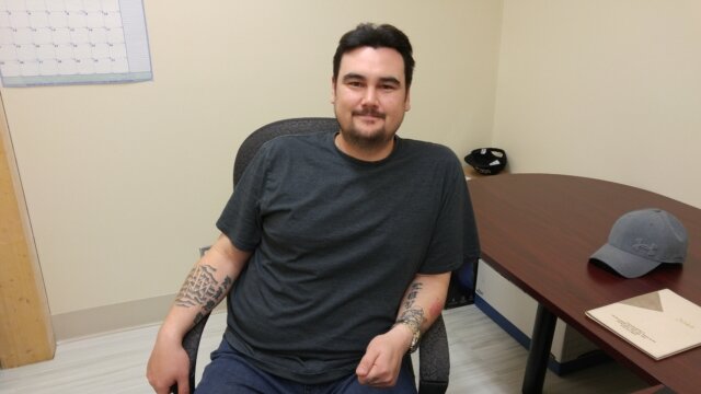 Andrew Epoo at his office in Inukjuak where he works for Makivik Corp.Christopher Pollon