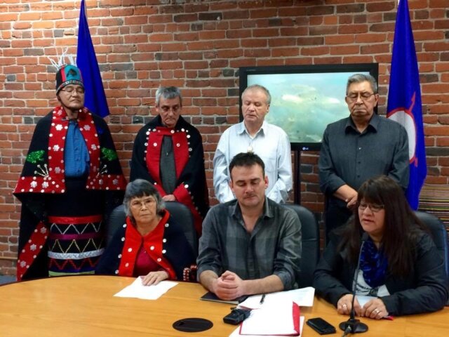 On Jan. 10, 2017, members of the Luutkudziiwus wilp teamed up with the Gwininitxw wilp to launch a court action against the federal government's approval of the Pacific NorthWest LNG project. Trevor Jang