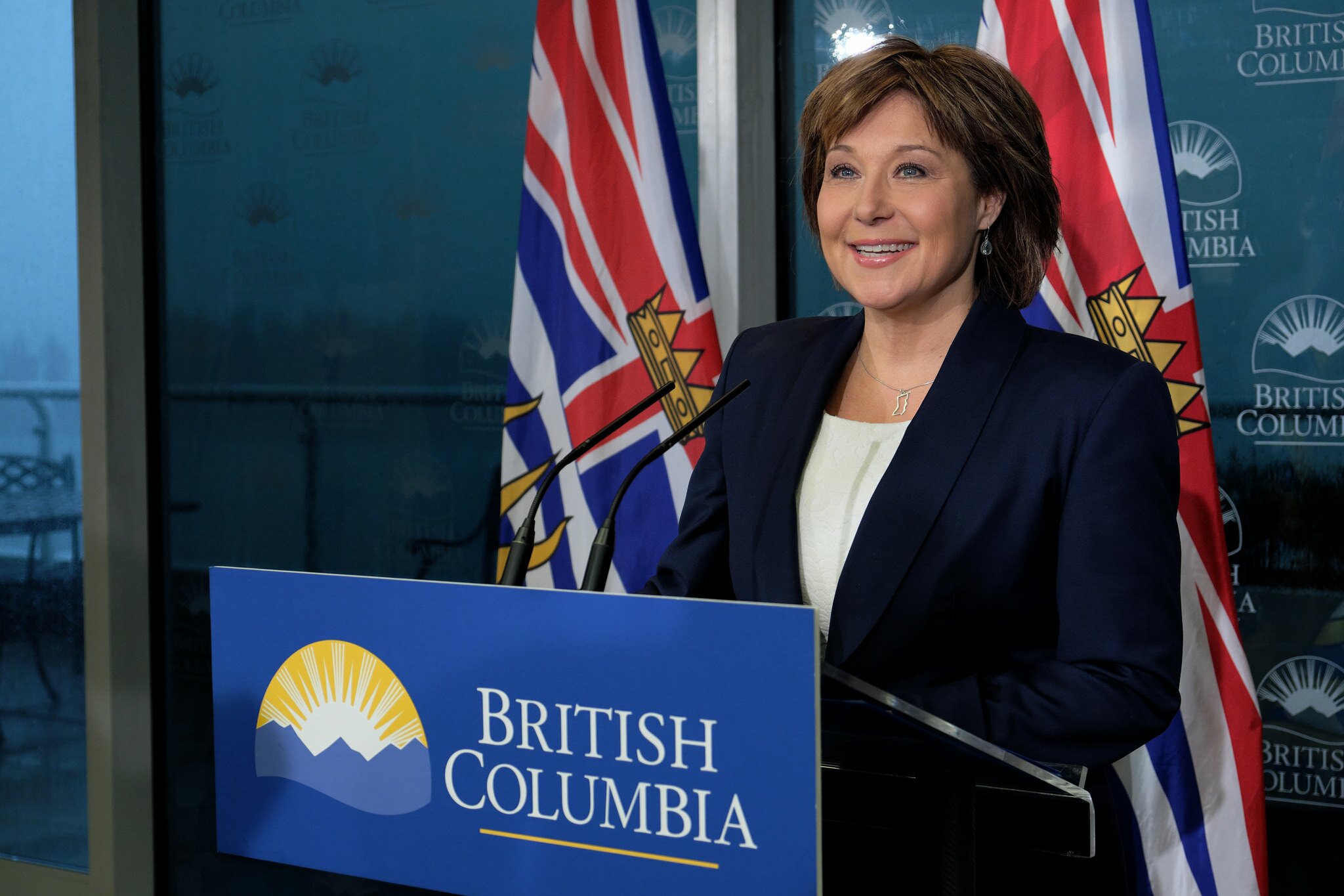 “For the past four and a half years, we have said we would measure the project against these five clear principles, and that for the expansion of any heavy oil movement through British Columbia, these conditions are the path to get to yes," said Premier Christy Clark in a press conference in November 2016 after Justin Trudeau approved the project. Province of British Columbia