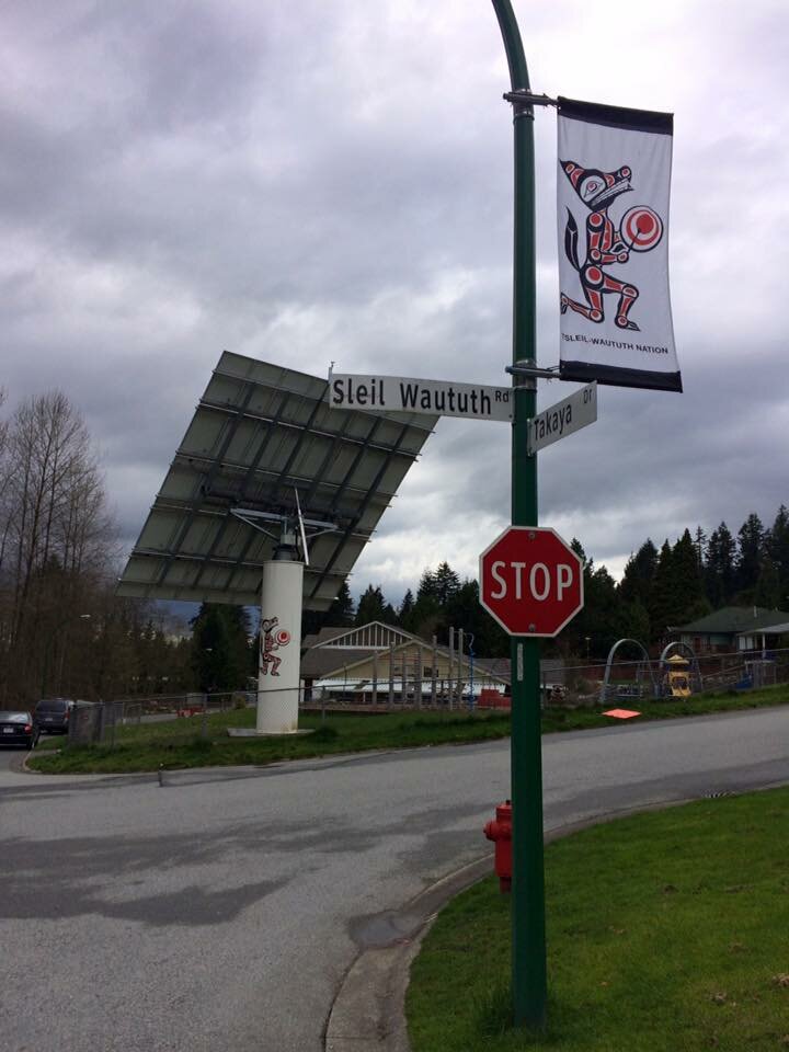 The Tsleil-Waututh First Nation powers their school with solar energy.Trevor Jang