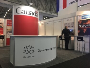The Canada pavilion at Africa Utility Week 2017, Cape Town, South Africa. Richard Poplak 